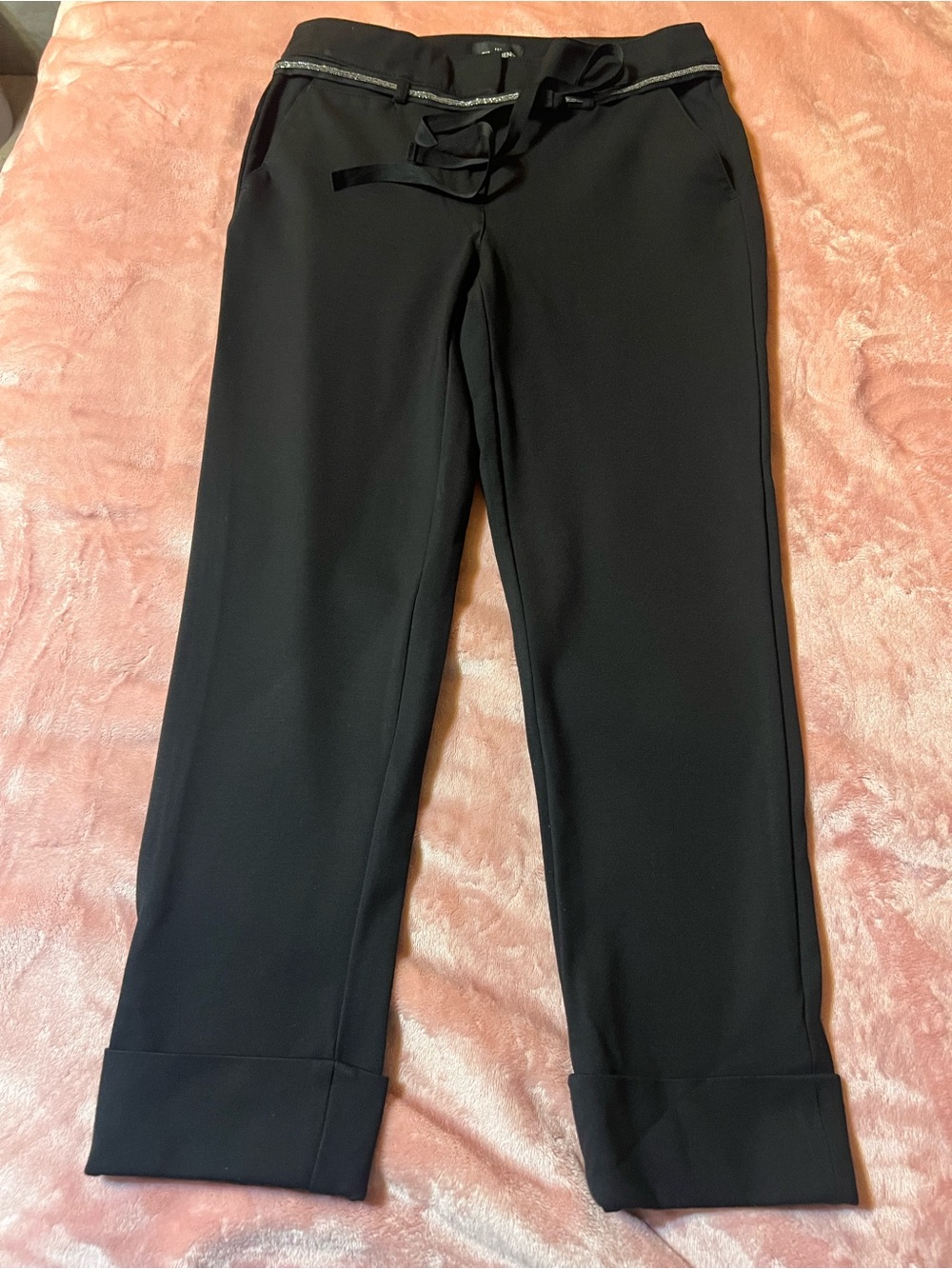White House Black Market Black Tailored Pull-On Dress Pants